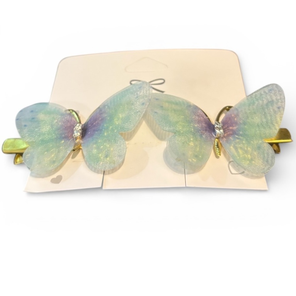 Butterfly Hair Clips New - Picture 2 of 3